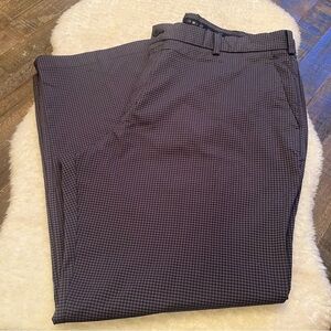 Nike Dri-FIT Golf Pants Mens 42x30 Gray Check Athletic Performance